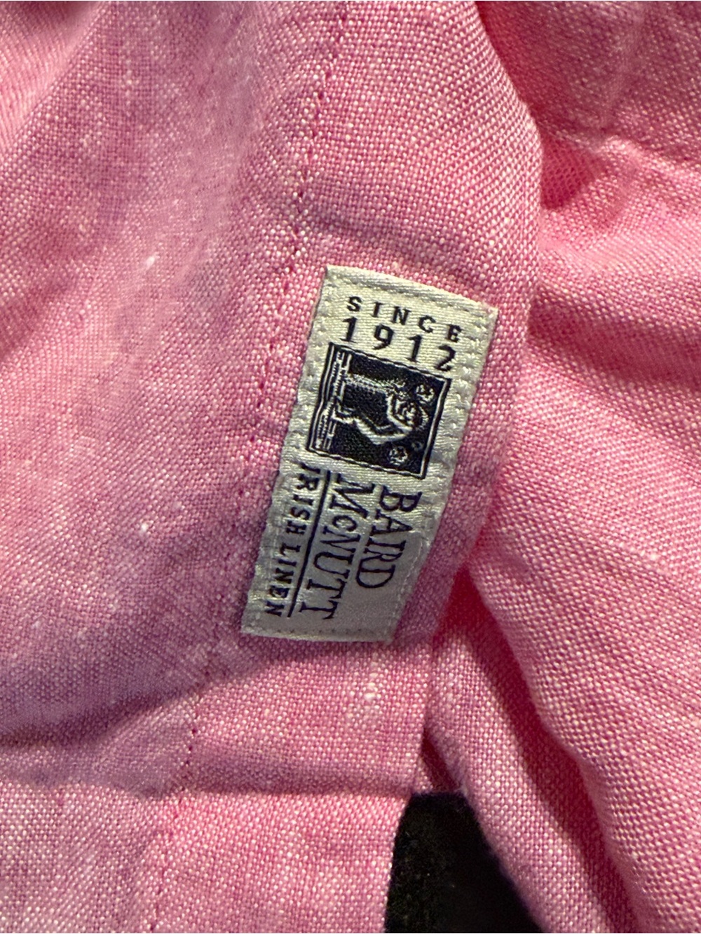 J Crew Baird McNutt Irish Linen Shirt Men’s XL Salmon pink Short Sleeve New - Picture 4 of 8